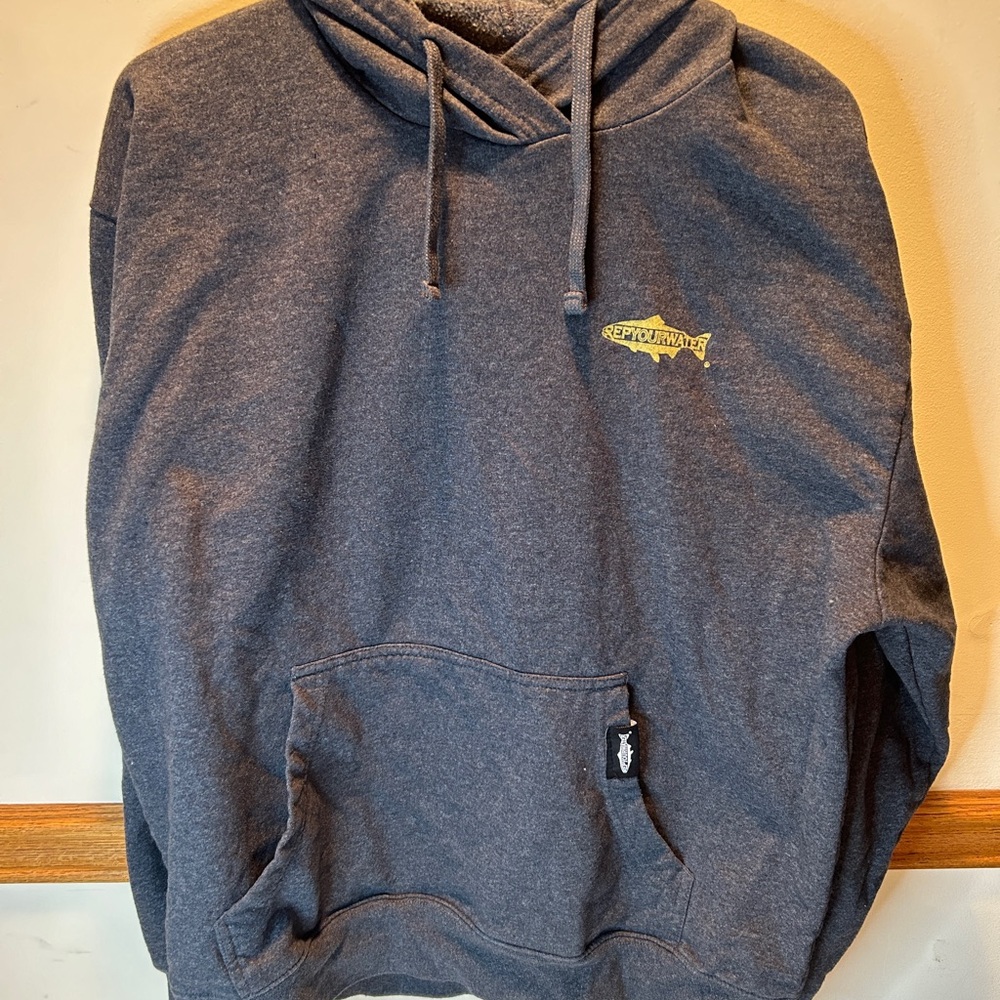 Repyourwater fly fishing hoodie